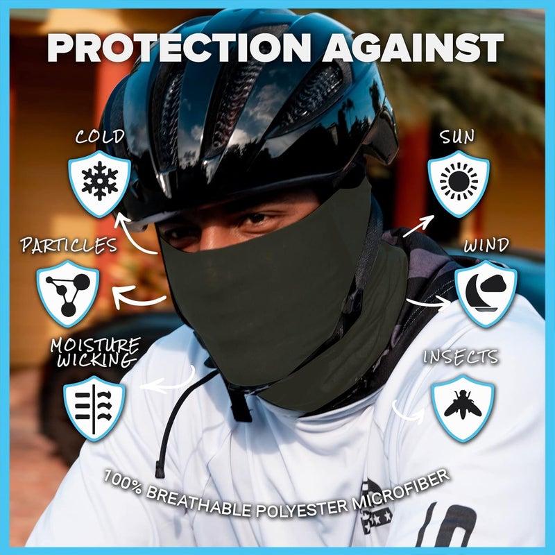 Sa Company Single UV Face Shield | UV 30+ Multipurpose Neck Gaiter Balaclava for Adults - Image 2